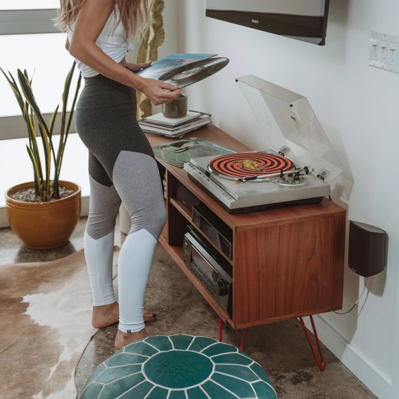 Onzie Flow High Rise Track Legging in Slate Combo - Picture 2 of 11